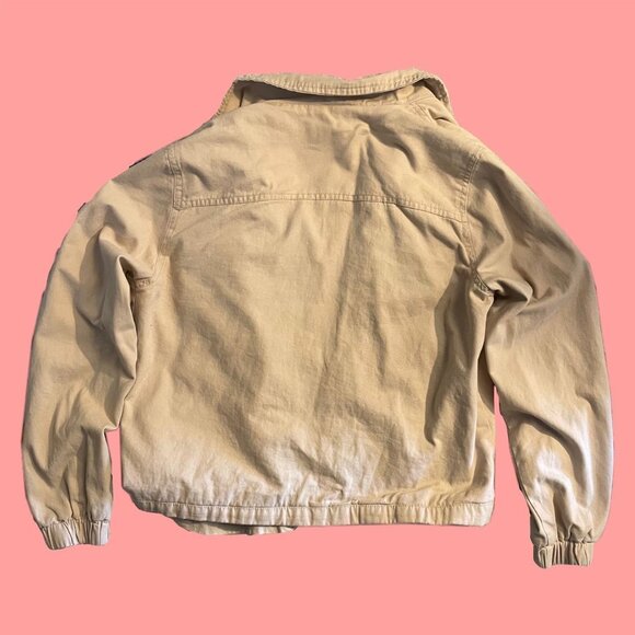 tan/cream lightweight bomber jacket - Picture 2 of 2
